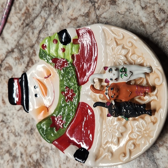 Vintage 3 Cat Christmas Brooch - Picture 3 of 4